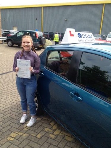 Brilliant result for Hayley Ness from Bracknell who passed her driving test