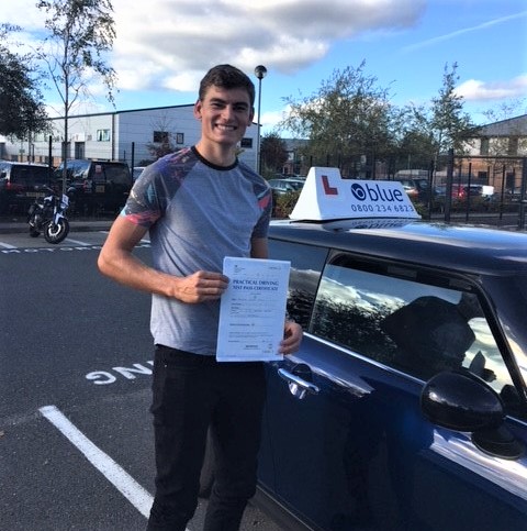 Ollie Norris from Bracknell, Berkshire passing your driving test