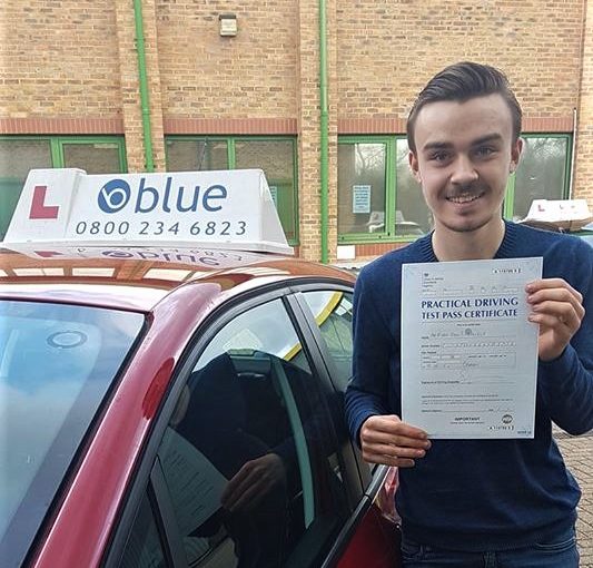 Congratulations Ryan from Bracknell on passing driving Test