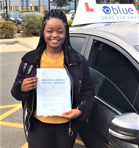 Congratulations to Anita Funani on passing her driving test in Farnborough