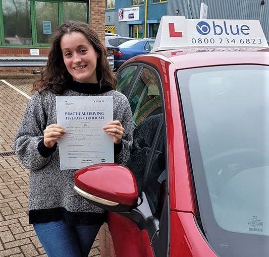 Frances passed her driving Test today