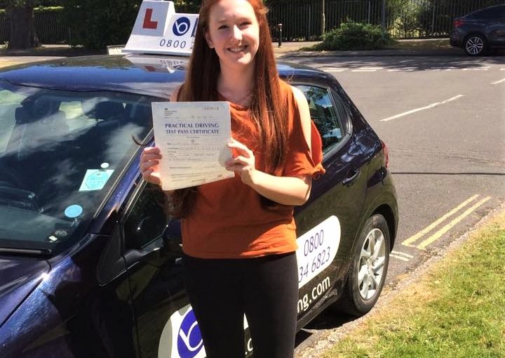 Lauren Hayes from Bracknell passed her driving test