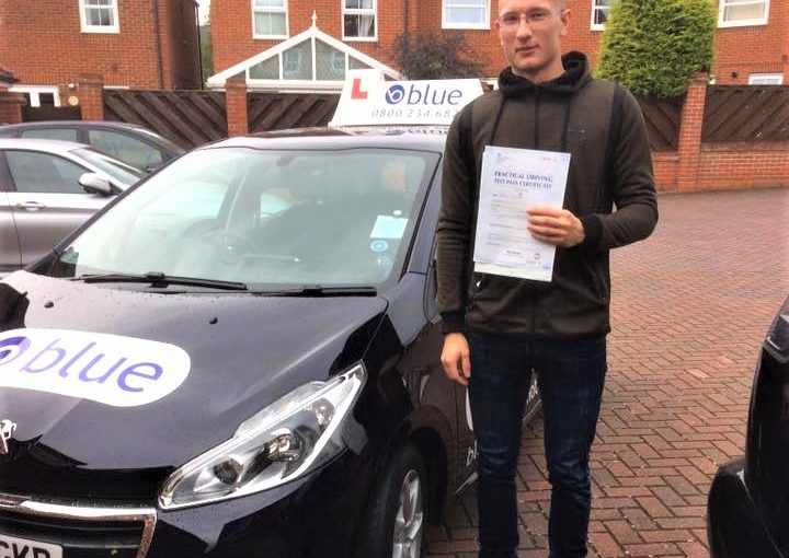 Congratulations to Boris Bartenev from Bracknell on passing his driving test