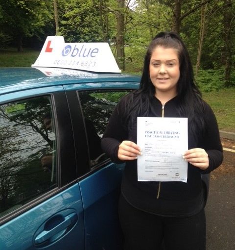 Amiiee Park from Bracknell, Berkshire passed her practical driving test