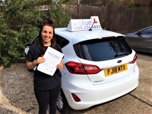 Bracknell Driving Test pass for April Clayton