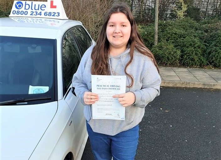 Emily Blyth from Bracknell passed driving test