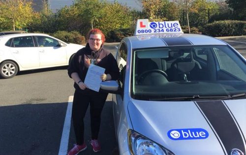 Driving Test pass for Becca Moore from Bracknell passed in Farnborough