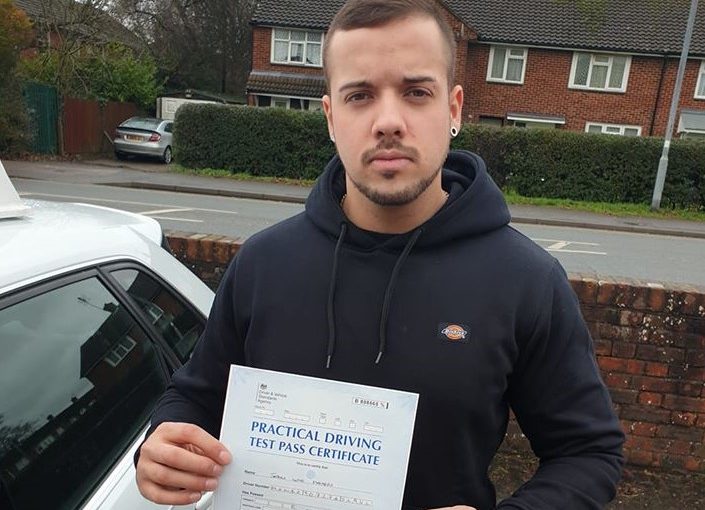 Jason Mangru from Bracknell passed driving test