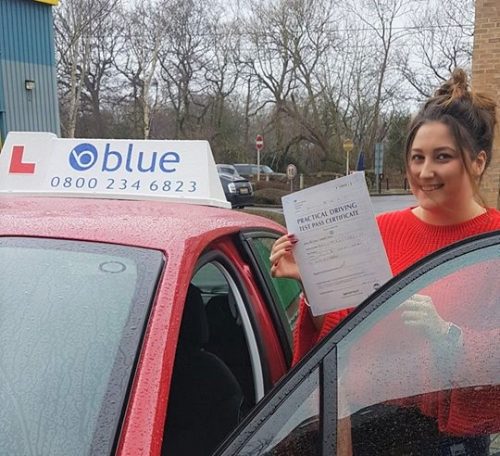 Congratulations Beth on passing your driving Test today