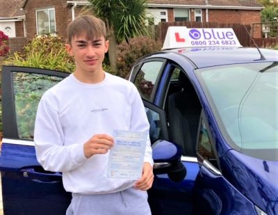 Brandon Finlayson passed his driving test in Yeovil
