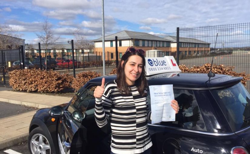 Congratulations to Noor who passed her driving test FIRST time today in Farnborough
