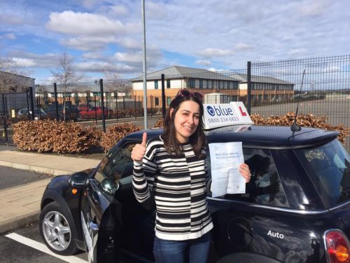 Camberley Driving Test pass for Noor