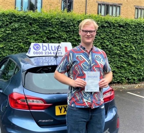 Caspian Horlick Passed Driving Test FIRST time in Yeovil
