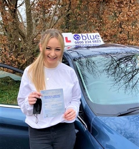Charlotte Primmer passed her driving test FIRST attempt in Yeovil