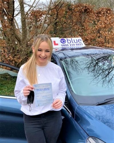 Charlotte Primmer passed her driving test FIRST attempt in Yeovil