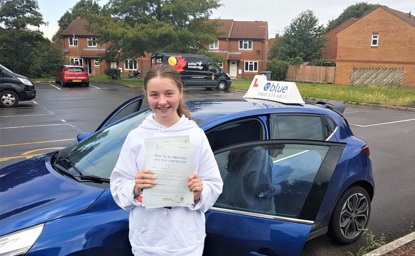 Chelsea Smith from Peasdown st John in Somerset passed her driving test