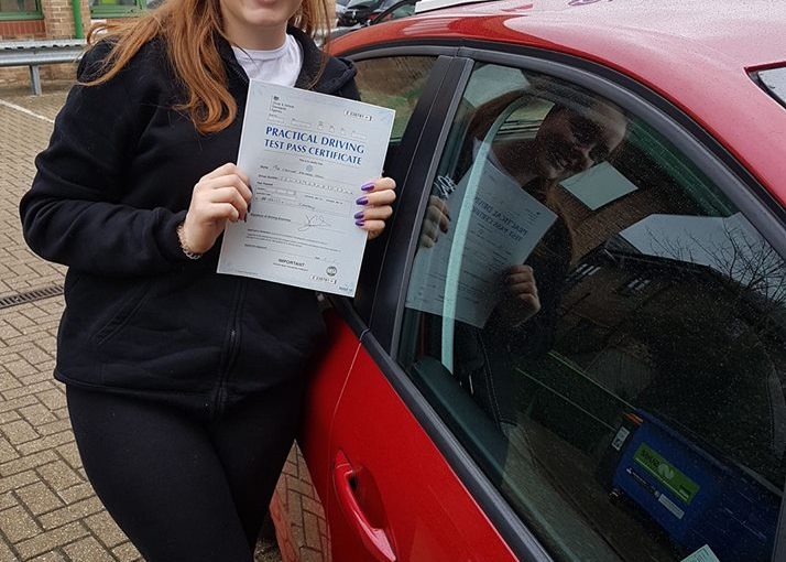 Congratulations Chesney on passing your driving test today first time with a great drive and 0 driving faults
