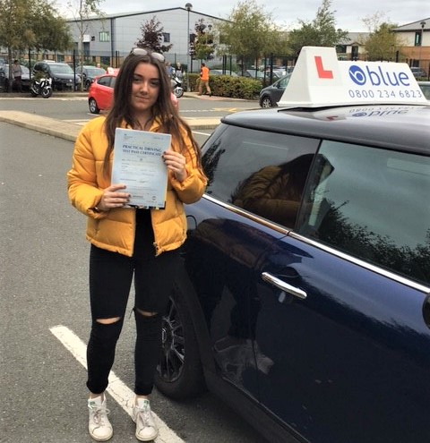 Congratulations to Chloe Ireland from Bracknell on passing her driving test in Farnborough