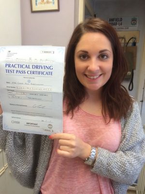 Driving Test for Chloe of Aldershot