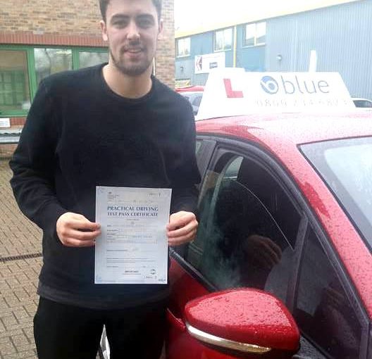 Great result for Connor of Bracknell for passing his driving test
