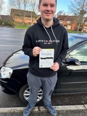 Connor McGuire Passed Driving Test in Trowbridge