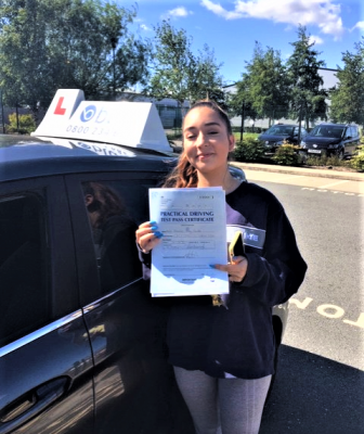 Crowthorne Driving Test Pass for Amalia Castle