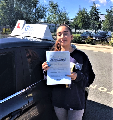 Congratulations to Amalia Castle from Crowthorne passed her driving test