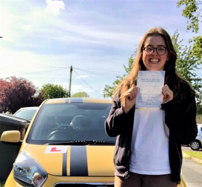 Daisy Loescher Passed her Driving Test in Trowbridge