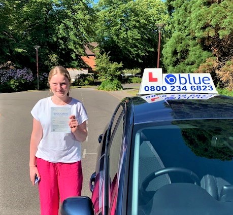 Daisy Patrick in Ascot passed Driving Test First Time