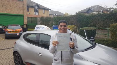 Daniel Fernandes passed driving test