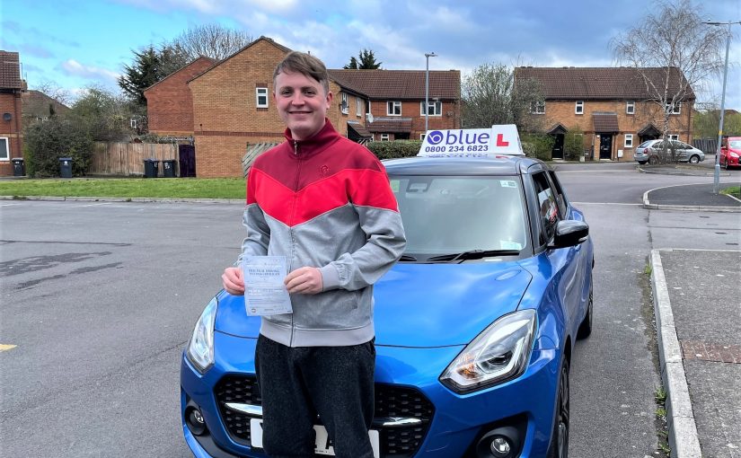 Darcy Lee of Frome Passed his Driving Test in Trowbridge