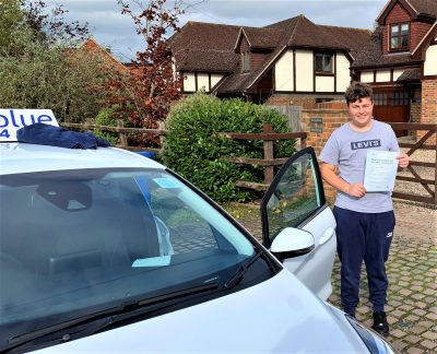 Driving Test Pass for George Sadler of Fifield