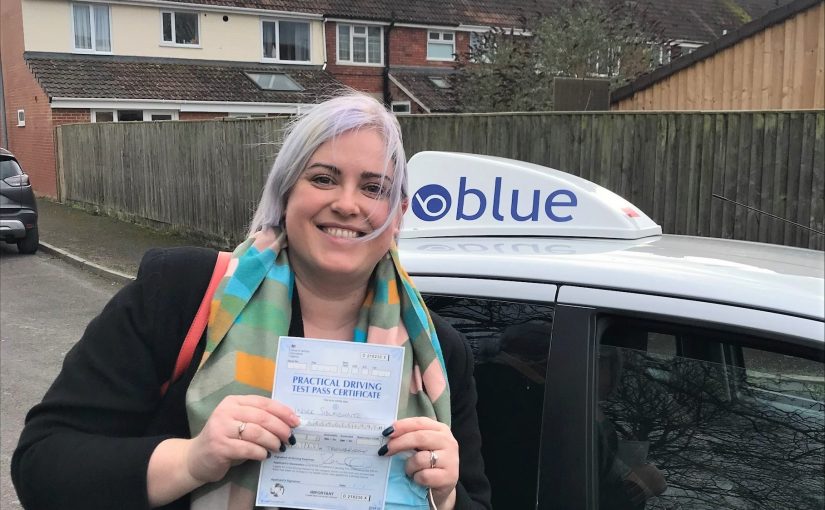 Driving Test Pass for Indre Sidlauskaite in Trowbridge Wiltshire