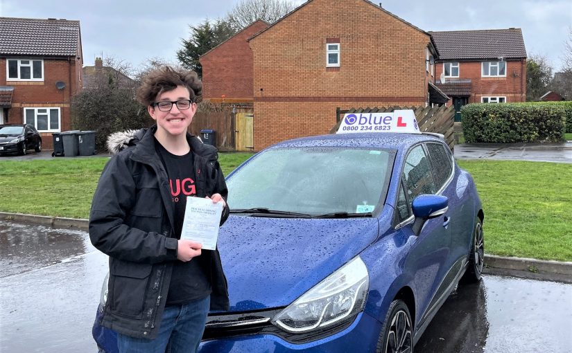 Driving Test Pass for Louis Watts in Trowbridge Wiltshire