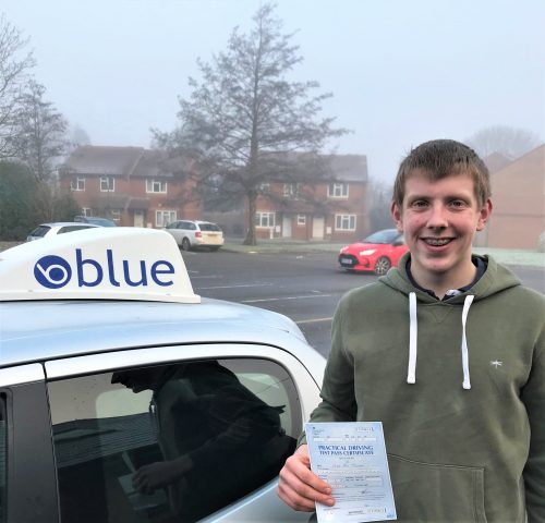 Driving Test Pass for Oliver Townsend in Trowbridge Wiltshire