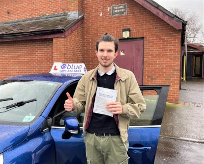 Driving test Pass for Jordan Van Niekerk in Trowbridge Wiltshire