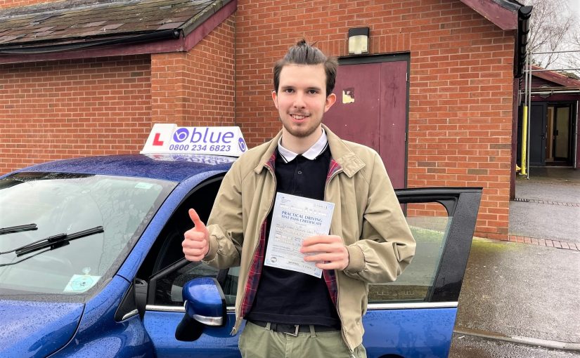 Driving Test Pass FIRST TIME for Jordan Van Niekerk in Trowbridge Wiltshire