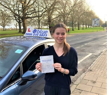 Ella Entwistle of Windsor Passed her test in Uxbridge