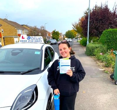 Ellie L of Windsor Passed Driving Test in Chertsey