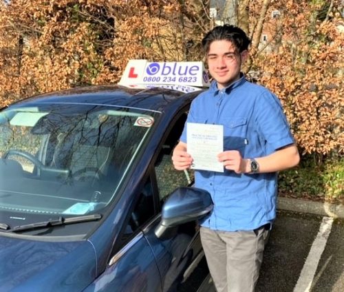 Ethan Lewer Passed driving test FIRST time in Yeovil