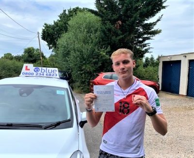 Ethan Smith of Fifield passed Driving Test in Slough