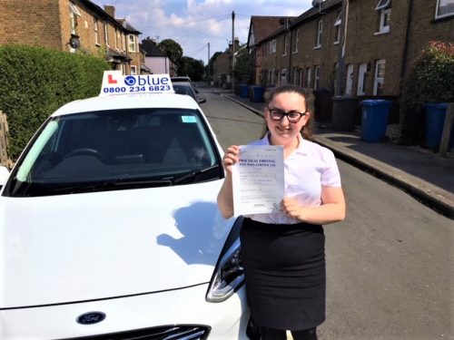 Congratulations to Lauren Kerr of Eton Wick passed driving test in Slough