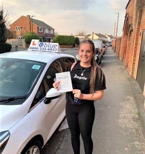 Eva Murray of Windsor passed her driving test