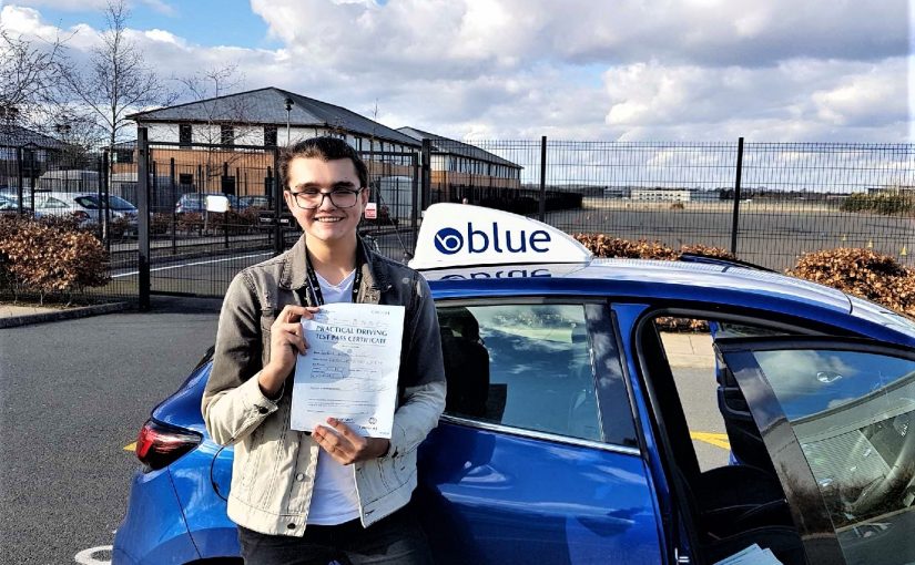 Fantastic result for Erik Lambert passed who passed his driving test FIRST TIME in Farnborough