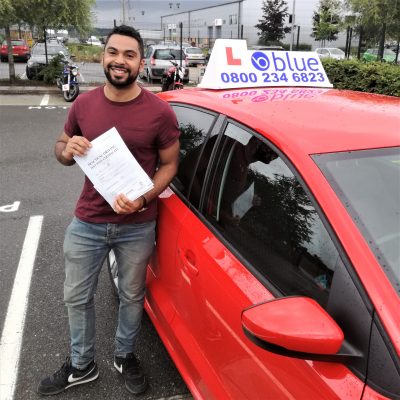 Farnborough Driving Test Pass for Andrew Mccabe