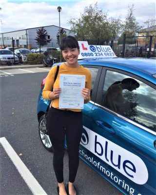 Farnborough Driving Test Pass for Ceilidh Westwood