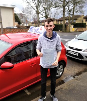 Farnborough Driving Test Pass George Sanders