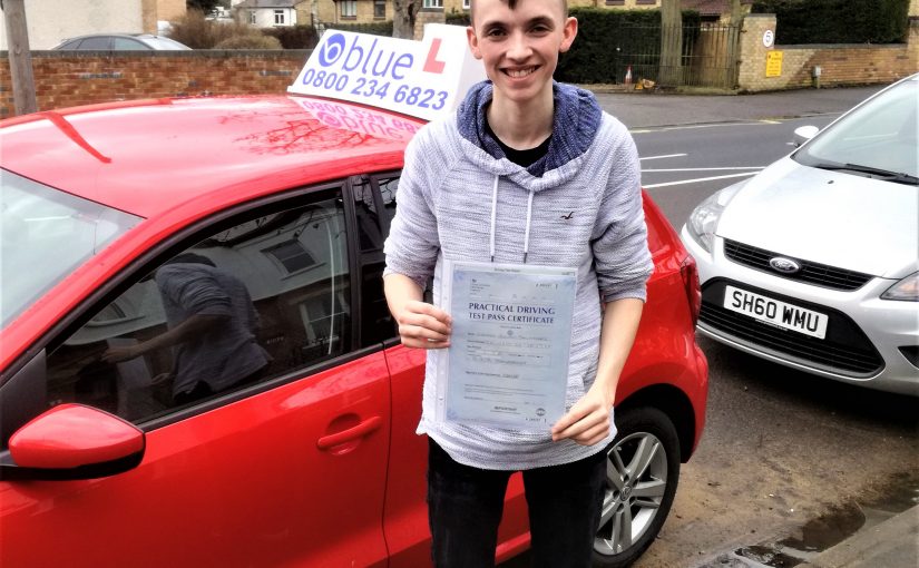 Congratulations to George Sanders of Farnborough passed his driving test