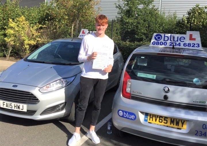Matt Powell passed first time with only two driver faults in Farnborough
