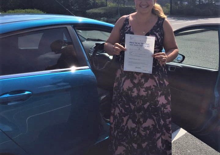 Congratulations to Oxana passing your test FIRST time in Farnborough